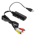Miniatyrbilde 4 av 5: Universal Mini AV til HDMI Adapter Lang Linje Høy Definisjon Video Konverter AV2HDMI