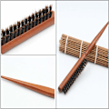 Miniatyrbild 3 av 5: Groomingborste, Borst, Tre rader Salong Groomingborste, Rattailkam för ryggvård, Neat Brush, Skäggborste.