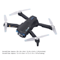 Miniatyrbillede 6 af 8: S98 4-akset RC-fly med dobbelt kamera, 360 graders forhindring af forhindringer, seje lys, foldbar luft quadcopter