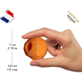 Miniatyrbild 4 av 5: Interaktiva Hundleksaker, Original Solid och Naturgummi Fyllbar Hundleksak för Tuggande och Godisutdelning, Pusselfoder för Mental Stimulering