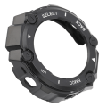 Miniatyrbilde 4 av 5: Plastbeskytterdeksel for Amazfit TRex-klokkekant støtfangerbeskyttende skallramme (svart skall hvitt ord)