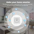 Miniatyrbilde 7 av 8: Smart WIFI-bryter APP Fjernkontroll Stemmestyring Timing AC100‑240V 16A for TUYA for Hjemmekontor