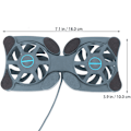 Miniatyrbillede 3 af 5: Mini Foldbar USB Køleventilator Octopus Notebook Køler Kølepude Stativ Dobbelt Ventilatorer til Notebook Laptop