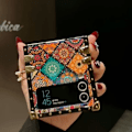 Miniatyrbild 5 av 8: Fällbar telefonfodral TPU PC Anti Slip Sock Proof Protective Färgglad Fällbar Telefon Lyxskydd med Snöre och Stöd för Z FLIP 3