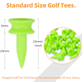 Miniatyrbild 4 av 7: Professionell Golf Tee Set, Korta Golf Tees Plast Slott Tee För Konsekvent Höjd Och Enkel Upptäckt, Högkvalitativa Okrossbara Golf Övnings Tees I