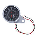 Miniatyrbilde 1 av 5: Universal dobbel farge LED lys kilometerteller speedometer km/t for motorsykkel