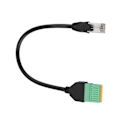 Miniatyrbillede 5 af 5: RJ45 Han-stik til 8-bens fjederterminalblokadapterkabel