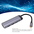 Pikkukuva 8 / 8: 6-in-1 USB-C-keskitin VGA USB3.1 USB2.0 TYPE-C2.0 PD100 -telakka kannettavalle tietokoneelle