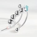 Miniatyrbillede 1 af 2: 6 stk. justerbare roterende ringe unisex angst ring til anti-stress fingerringe fødselsdagsgaver