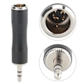 Miniatyrbillede 2 af 5: 2 stk. 3,5 mm han til forgyldt Mini XLR 3-benet han afbalanceret lydadapter-stik