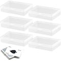 Miniatyrbilde 1 av 5: 6PCS oppbevaringsboks - ytre størrelse 9,5 * 6,9 * 2,4 cm