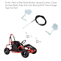 Miniatyrbillede 5 af 5: 1 par Go Kart pedalkit bremse gasspedaler med 71in gasskabel til 196cc 6.5hp Road Rocket Azusa Fun Kart