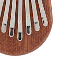 Miniatyrbillede 3 af 8: 8 Tone Kalimba Tommelfingerklaver C Nøgle Mini Bærbar Mahogni Musikinstrument Legetøj Gave Oval