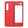 Miniatyrbillede 1 af 5: Mobiltelefon Læder Etui Anti-Scratch Telefon Beskyttende Cover Skal til Samsung Galaxy Z Fold 1 W20 (Rød)