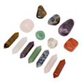 Miniatyrbild 7 av 8: Reiki Ädelsten Healing Kristaller Stenar Set, Hexagonal Kulformad Natursten För Energibalansering, Kristall Chakra Sten Set Idealisk För