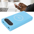 Miniatyrbillede 1 af 8: 10W 5W 6 21700 Batterier Boks Svejsefri Powerbank Boks Kit DIY Trådløs Oplader Ydre Etui Blå