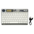 Miniatyrbilde 1 av 5: 10in Transparent Trådløst Bluetooth-tastatur Multi Device Connect Bakgrunnsbelysning Ultra Tynt Tablet-tastatur for Bærbare Telefoner