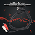 Miniatyrbillede 8 af 8: 8-polet DIN til 2 RCA Adapterkabel 8-polet Han til 2 Hun RCA Kabel til Lydinstrumentudstyr 1,5 m / 1,5 m