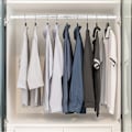 Miniatyrbillede 5 af 5: Udtrækkelig teleskopisk bruseforhængsstang tøjstang til badeværelse garderobe vindue gardin