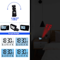 Miniatyrbild 5 av 8: Projektionsväckarklocka, Digital LCD-skärm med Dubbla Alarm och Progressiv Volym, Perfekt för Barn, Lättinställd Dimmer, Helgläge