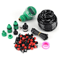 Miniatyrbillede 1 af 5: 25m plante selvvanding haveslange DIY mikro dryp vandingssystem med timer kits