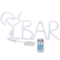 Miniatyrbillede 3 af 5: LED Neon Lys BARType Neonskiltlampe med 18-tasters fjernbetjening