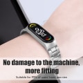 Miniatyrbillede 2 af 5: Udskiftningsarmbånd Kompatibel med Xiaomi Band 7 Metalremme Vandtætte Rustfrie Stålremme Nemme at installere med værktøj