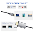 Miniatyrbillede 7 af 8: USB-C til HD Multimedia Interface Kabel 4K ved 60Hz Type C til HD Multimedia Interface Adapter til Galaxy S22 til XPS 3m/9,8ft