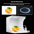 Miniatyrbild 4 av 8: Bärbar Vikbar Mini Fotostudio med Utrymmesbesparande Design, Snabb Enkel Fotografering för Små Produkter, Justerbara LED-ljusremsor Säkerställer Hög