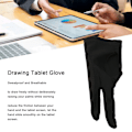 Miniatyrbild 4 av 5: 5 st Digital ritning handskar Palm Rejection Elastisk utjämning Minska friktion Konstnärs handskar för ritplatta Båda händerna