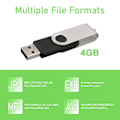 Miniatyrbild 4 av 6: Kompakt Flash Drive, Elegant Design USB 2.0 Minnesstickor Med Snabba Dataöverföringshastigheter För Enkel Användning Inom Utbildning, Kontor, Myndigheter, Media,