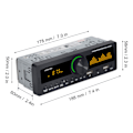 Pikkukuva 6 / 8: Auton stereot MP3-soitin 12V Bluetooth 5.0 AUX-tulo FM AM -radio Virrankatkaisun muistitoiminto Auton stereot värikkäillä valoilla 80A