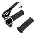 Miniatyrbilde 1 av 5: 1 par styre gassgrep Universal LED-skjerm ledning vri gass akselerasjonsgrep for elektrisk sykkel scooter