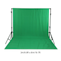 Pikkukuva 6 / 8: 3x6m Valokuvaustausta Vihreä Tausta Chromakey Taustakangas Valokuvastudio Video
