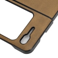 Miniatyrbilde 4 av 8: Mobiltelefondeksel Støtsikker Telefon Lærdeksel Skall for Samsung Galaxy Z Fold 1 / W20Brun