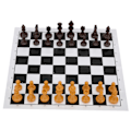 Miniatyrbild 3 av 5: Plast 2 i 1 Internationellt Schack Draught Set Bärbar Resa