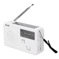 Miniatyrbild 4 av 5: RD-638T Bärbar solcellsdriven handvev AM FM-radio nödläge med LED-ficklampa