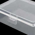 Miniatyrbild 5 av 5: Små plastförvaringslådor med lock, 93 x 66 x 32 mm, minirektangulär transparent förvaringsbehållare för förvaring av småsaker som