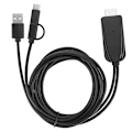 Pikkukuva 2 / 2: 1080P HD USB C -sovitin, Bluetooth-kaapeli, sama näyttökaapeli Android-matkapuhelimelle