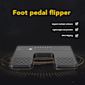 Miniatyrbillede 4 af 8: Trådløs sidevenderpedal Bluetooth genopladelig lydløs musik sidevender til tablet smartphone