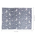 Miniatyrbild 6 av 8: Lysande polyesterfilt Mjuk och varm luddig filt för säng soffa soffa alla säsongerDusty Blue