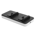 Miniatyrbild 4 av 5: Trådlös Gamepad-laddare Dubbel Controller Laddningsstation med Kontaktkonverteringshuvud för PS5