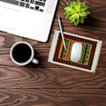Miniatyrbild 3 av 5: Musmatta Orientalisk Persisk Matta Musmatta Dator Musmatta för Bordsdekoration