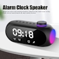 Pikkukuva 4 / 5: Langaton Bluetooth-kaiutin RGB-valaistus Vahva basso Lämpötilanäyttö Äänitiedote FM-radio Peili Herätyskello