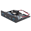 Miniatyrbilde 5 av 5: 5 Gbps overføringshastighet 3,5 tommers USB 3.1 diskettstasjon frontpanel