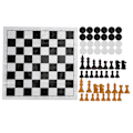 Miniatyrbild 1 av 5: Plast 2 i 1 Internationellt Schack Draught Set Bärbar Resa