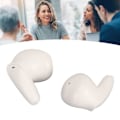Miniatyrbillede 1 af 8: Bluetooth-oversætter-øretelefoner med støjreduktion - 74 sprog, 70 accenter - Trådløse oversætter-øretelefoner med digitalt display - Hvid