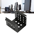 Miniatyrbild 1 av 8: 2,5-tums HDD-monteringsställ i aluminiumlegering, ihålig design, hög hårdhet, 2,5-tums hårddiskbur för 2,5-tums IDE HDD SSD, svart