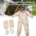 Miniatyrbild 4 av 5: Bisdräkt med handskar Biodlarskyddskläder Biodlardräkt Biodlare Utrustning Overall Bee Outfit