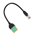 Miniatyrbild 2 av 5: RJ45-hane till 8-stifts fjäderkontaktterminalblockadapterkabel